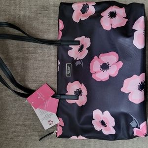 Kate Spade Hayden Pink Poppies purse NWT